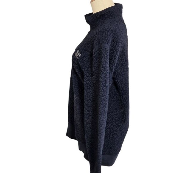 Abercrombie and Fitch Ble Fleece Pullover Quarter Zip Top - Picture 5 of 7